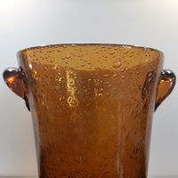 Biot Glas Champagnerkühler 50er Bernstein Bubble Glas 25 cm