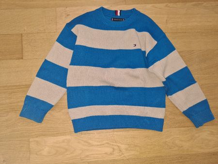 Kinder Pullover Tommy Hilfiger gestreift Grösse 128