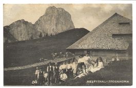Aelplithal BE Sennhütte - Touristen - Stockhorn - Thun 1913