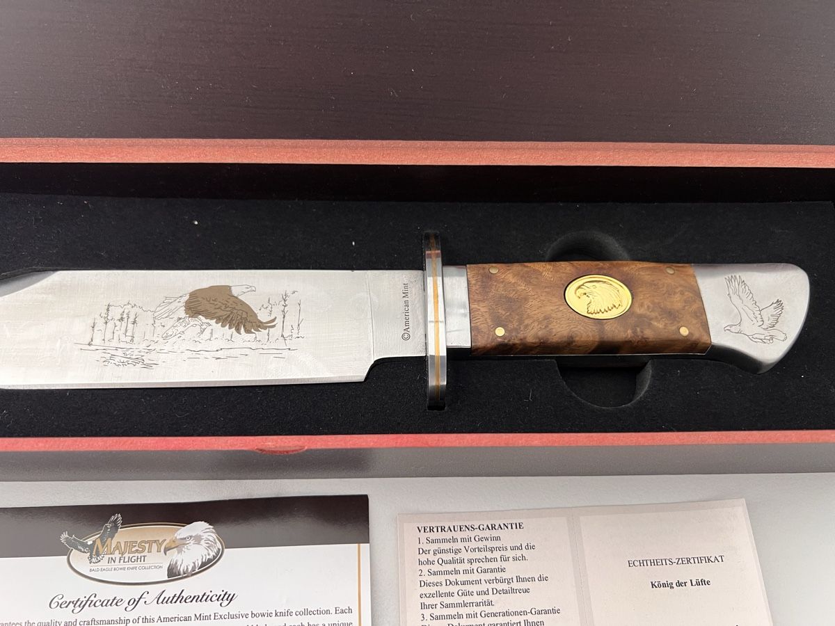 Accessori: Messer "Majesty in Flight" Bald Eagle Bowie. Neu! – Nuovo e nell'imballaggio originale da Winterthur venduto da ChicMarkt 3