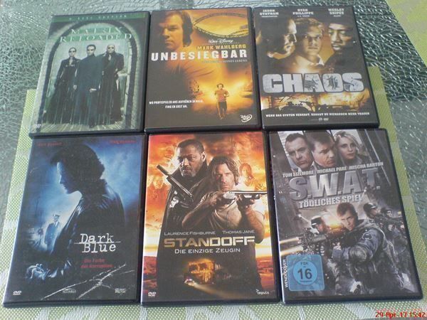 Tutti i DVDs: 6 Action/Thriller DVD – Usato da Oftringen venduto da andrax