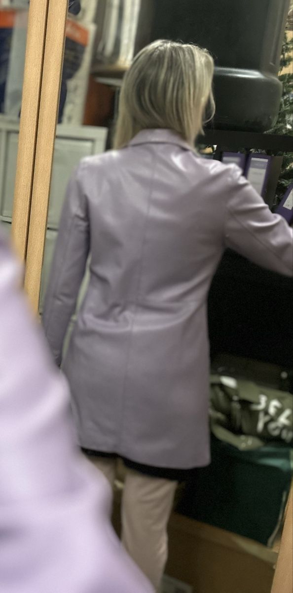 Cappotti: Cappotto in pelle lilla – Usato da Sorengo venduto da at217 2
