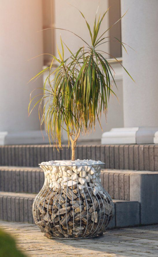 Vasi per fiori: Gabionen-Blumentopf – Nuovo e nell'imballaggio originale da Grenchen venduto da inf_h9fb
