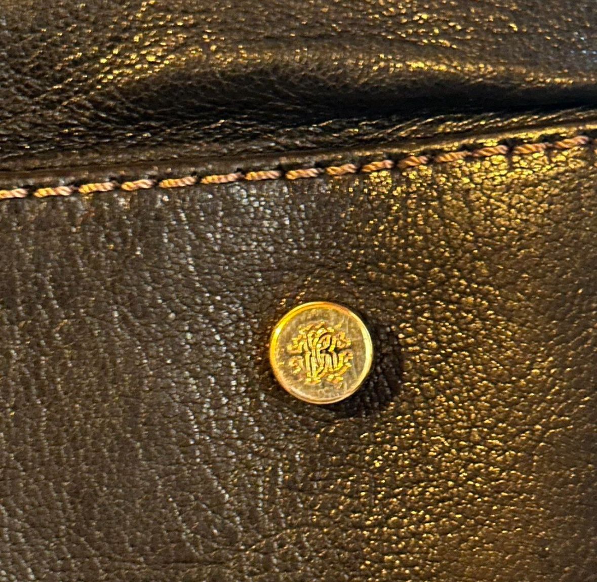 Roberto Cavalli Taschen für Damen: Roberto Cavalli Ledertasche Handtasche schwarz leopard – Gebraucht aus Flanthey von ale_xandra 2