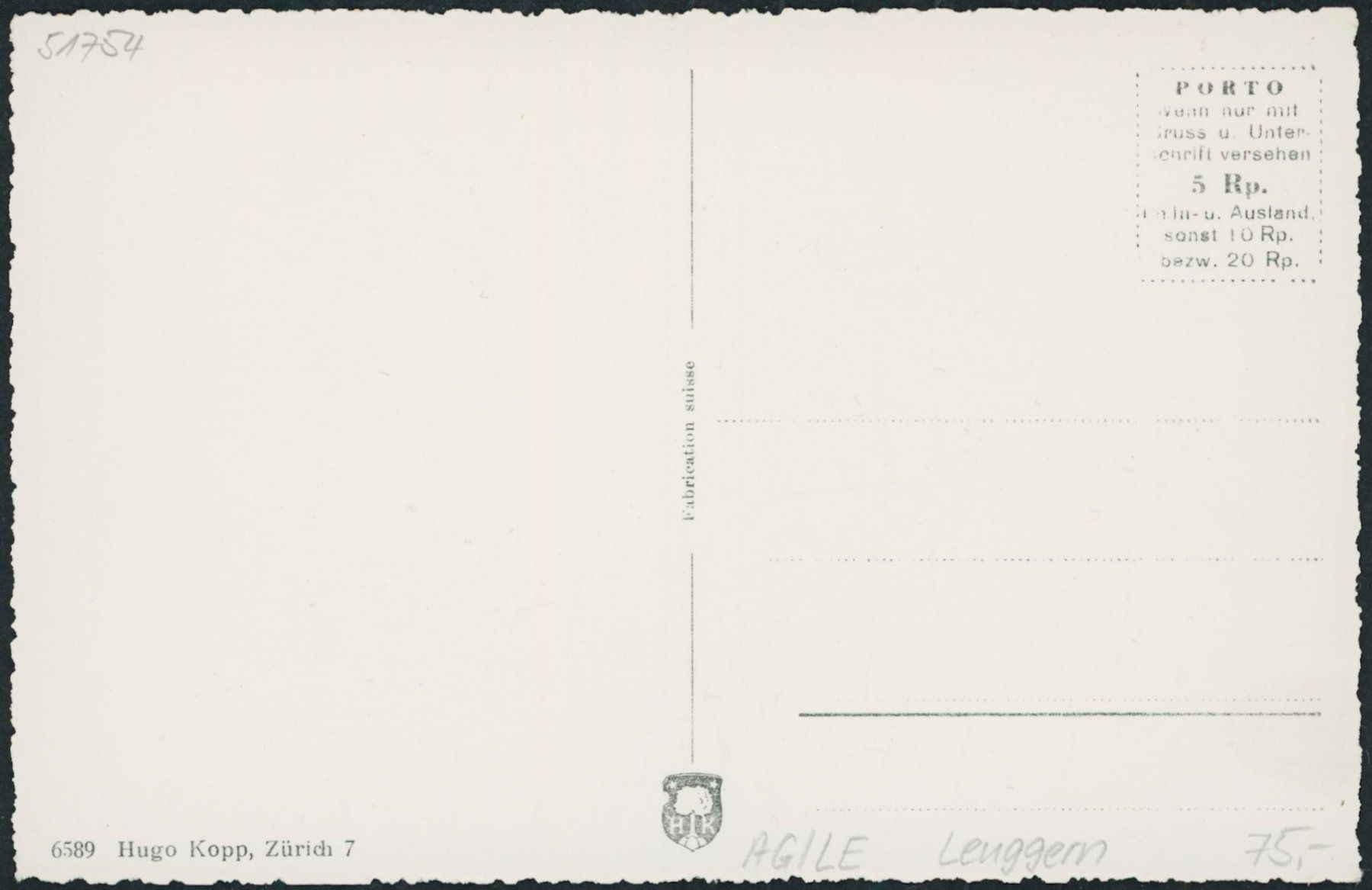 Ansichtskarten: AG Leuggern – Neu (gemäss Beschreibung) aus Schindellegi von stationary 1