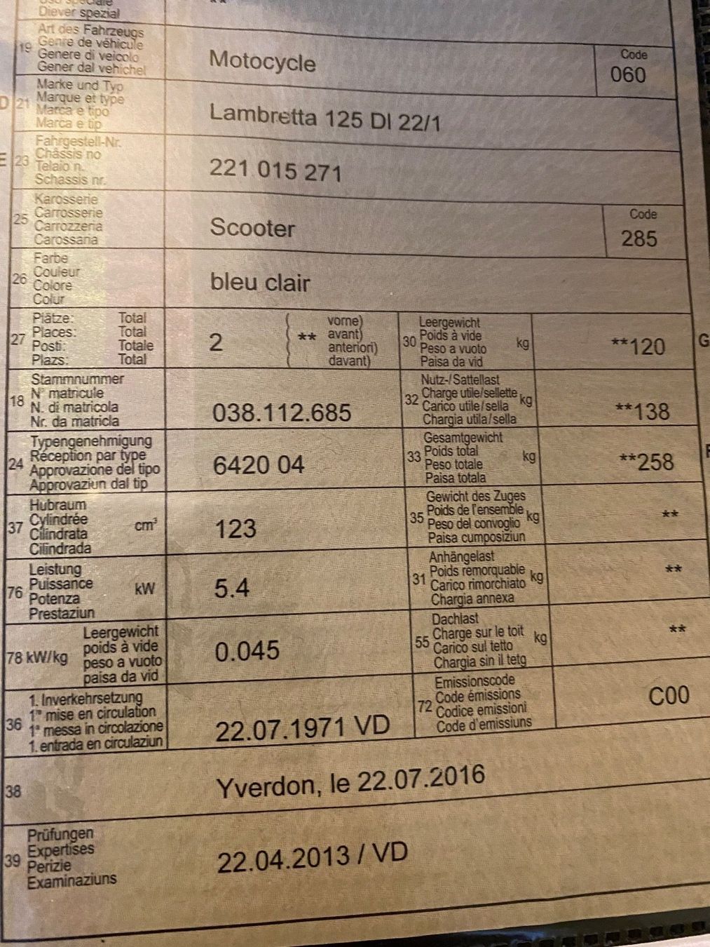 Lambretta Scooters: Lambretta 125 DL – D'occasion à Commugny par LeWill 9