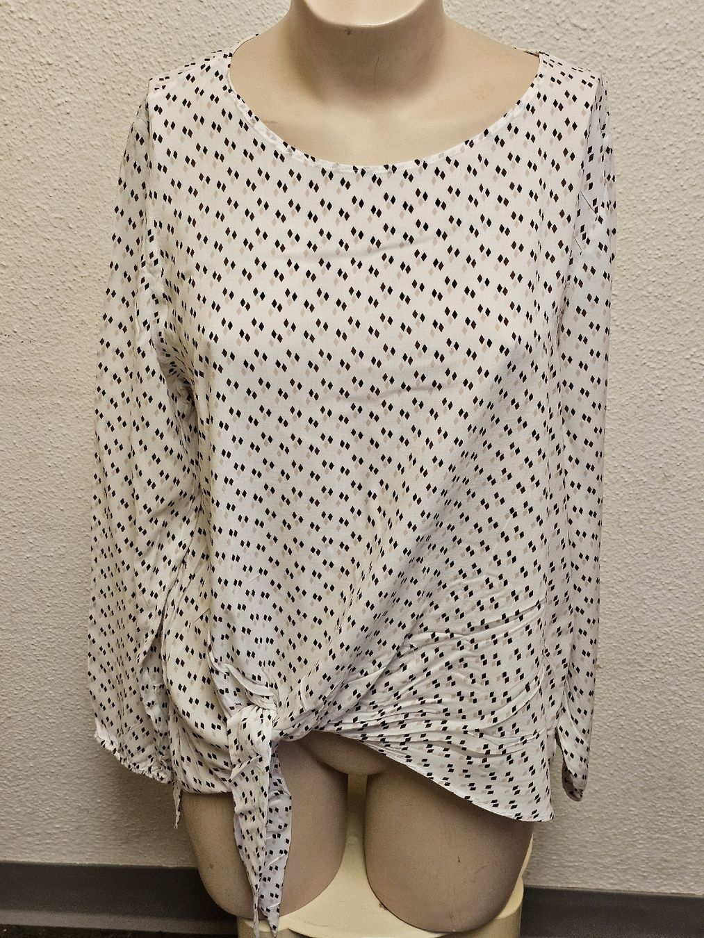 Gerry Weber Camicette: Samoon by Gerry Weber Bluse Gr. 52 Weiss Baumwolle Langarm K – Usato da Urdorf venduto da ole_mrp9