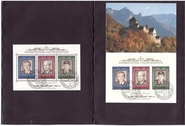 Maxikarten Liechtenstein Nr. 82 + Block aus ABO