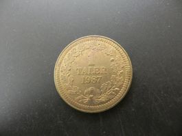 Medaille Zofingen 1 Taler 1987