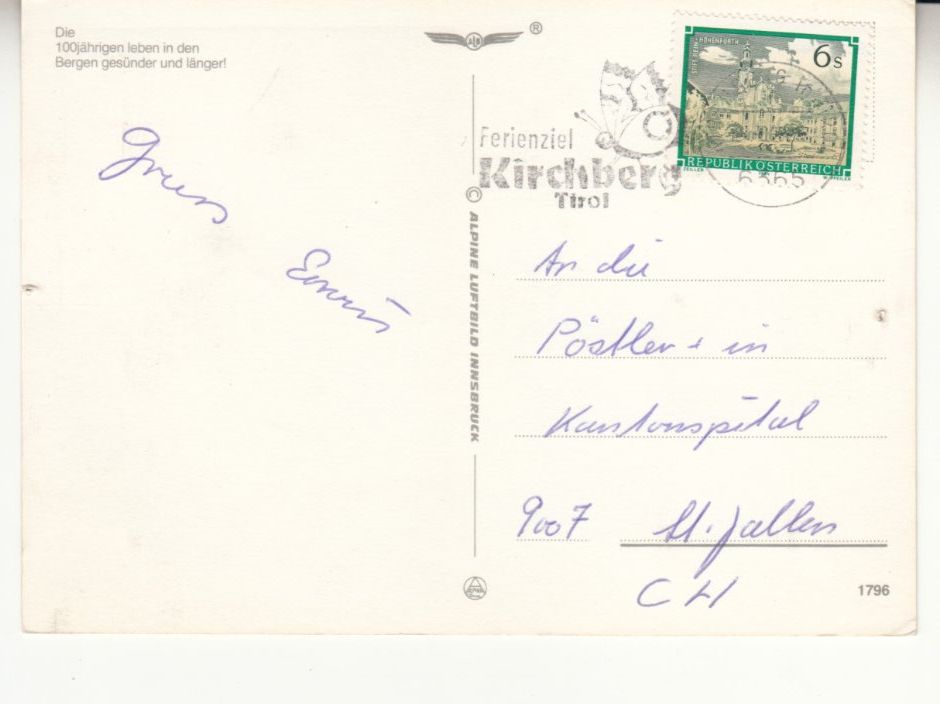 Cartoline postali: Humorkarte Älter werden 1984 – Usato da Bürglen TG venduto da StampGraf 1