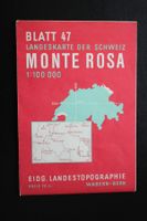 Landeskarte Schweiz Monte Rosa 1:100 000 Blatt 47