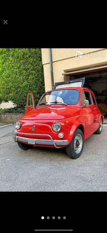 Vendo Fiat 500,anno 1972 colore Rosso. Cambio manuale.