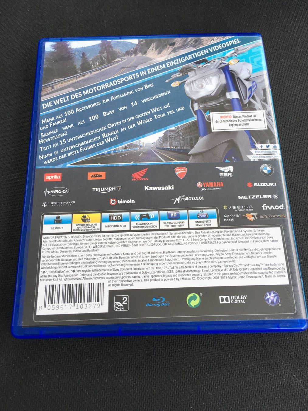 Sony Spiele: Ride -  PS4 / Playstation 4 – Gebraucht aus St.Gallen von sjosjo 1