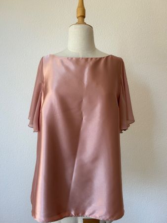 Top/Blusenshirt dark pink Gr. 42
