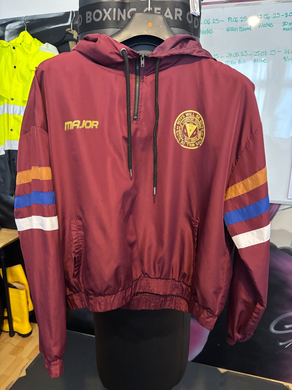 Giacche: Forever 21 Übergangs Jacke, Burgunder, Gr. M – Usato da Arbon venduto da Balu1889