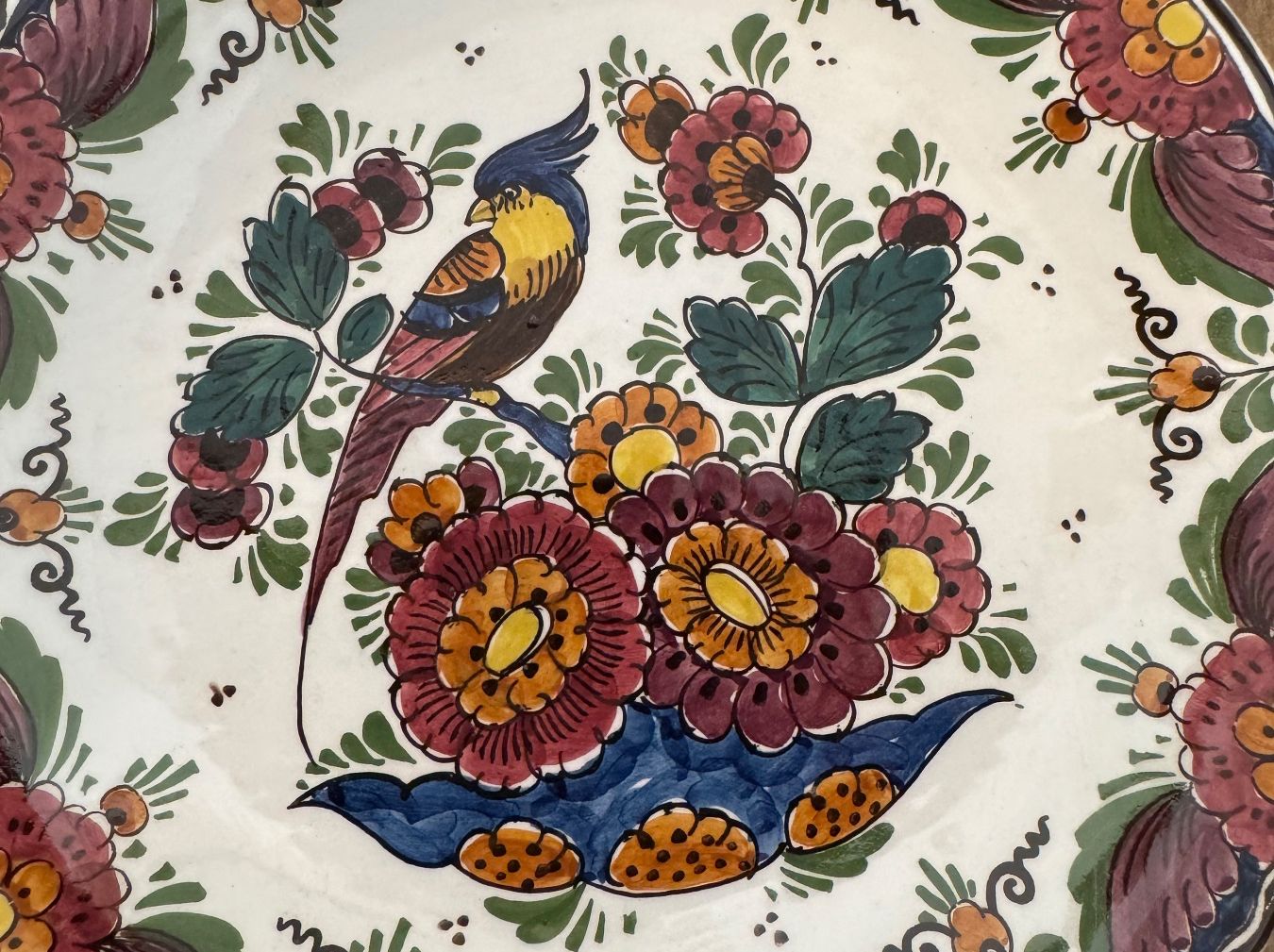 Piatti: Delft Polychrome 1977 Teller Handpainted Holland D: 24.5cm – Usato da Fislisbach venduto da chili2006 6