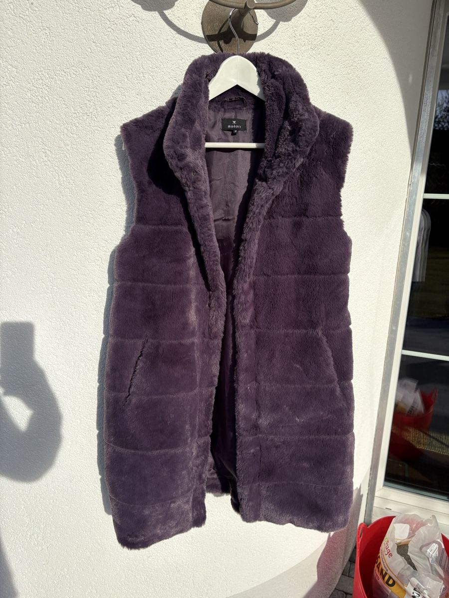Monari Gilets & Westen: Long Fellweste MONARI, M – Gebraucht aus Azmoos von alix001