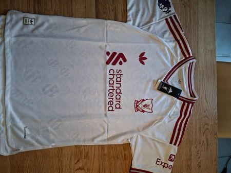 Fussballtrikot Liverpool FC weiss Grösse L mit Etikett