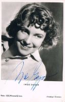 Inge Egger 1923-76 Autogramm signiert Vintage Foto 9x14cm