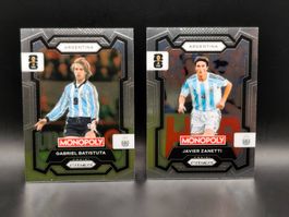 Batistuta / Zanetti - Panini Prizm Monopoly - Argentinien