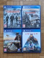 PS4 Games The Division 1 + 2, Ghost Recon, Anthem