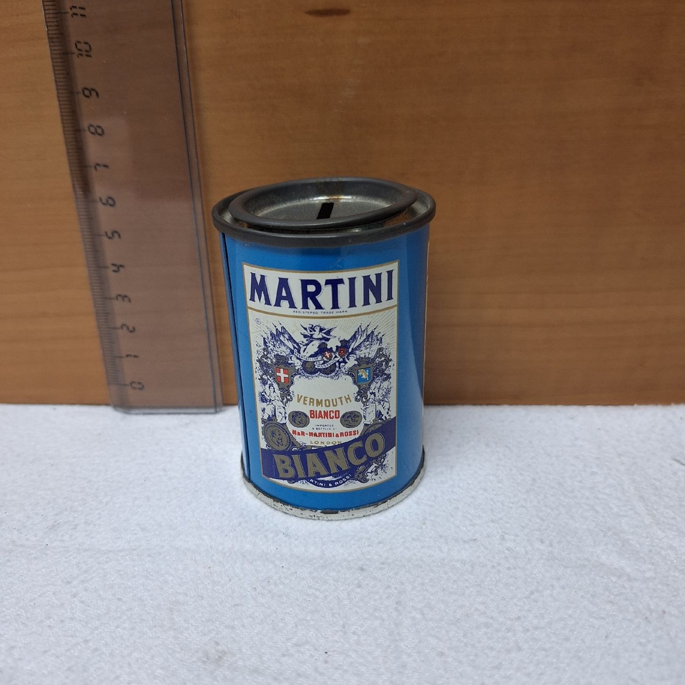 Salvadanai: Vintage Martini Spardose, Büchse Blech – Usato da Winterthur venduto da Goldpipau 3