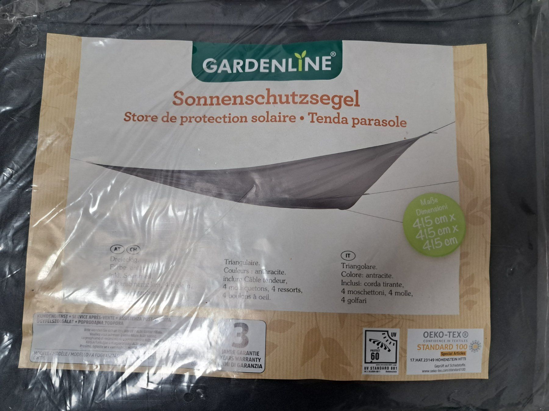Duotone Surf: Sonnensegel 415 x 415 x 415 cm – Nuovo e nell'imballaggio originale da Frauenfeld venduto da berk39 3