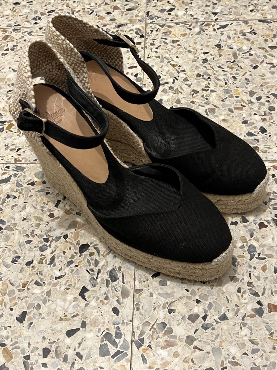 Damenschuhe: Espadrilles Castaner Chiara noires taille 38 – Neu (gemäss Beschreibung) aus Granges (Veveyse) von Hey-ya