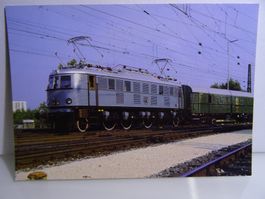 Postkarte DB Schnellzug Lokomotive E18 08 Nürnberg 1985.