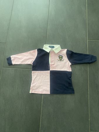 Polo Ralph Lauren Rugby Shirt Gr. 80, wie neu, pink/dunkelbl