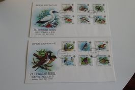 2 Briefe  BIRDS  SEYCHELLES