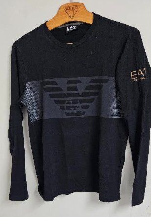 T-shirt manches longues EA7 noir, occasion, bon état