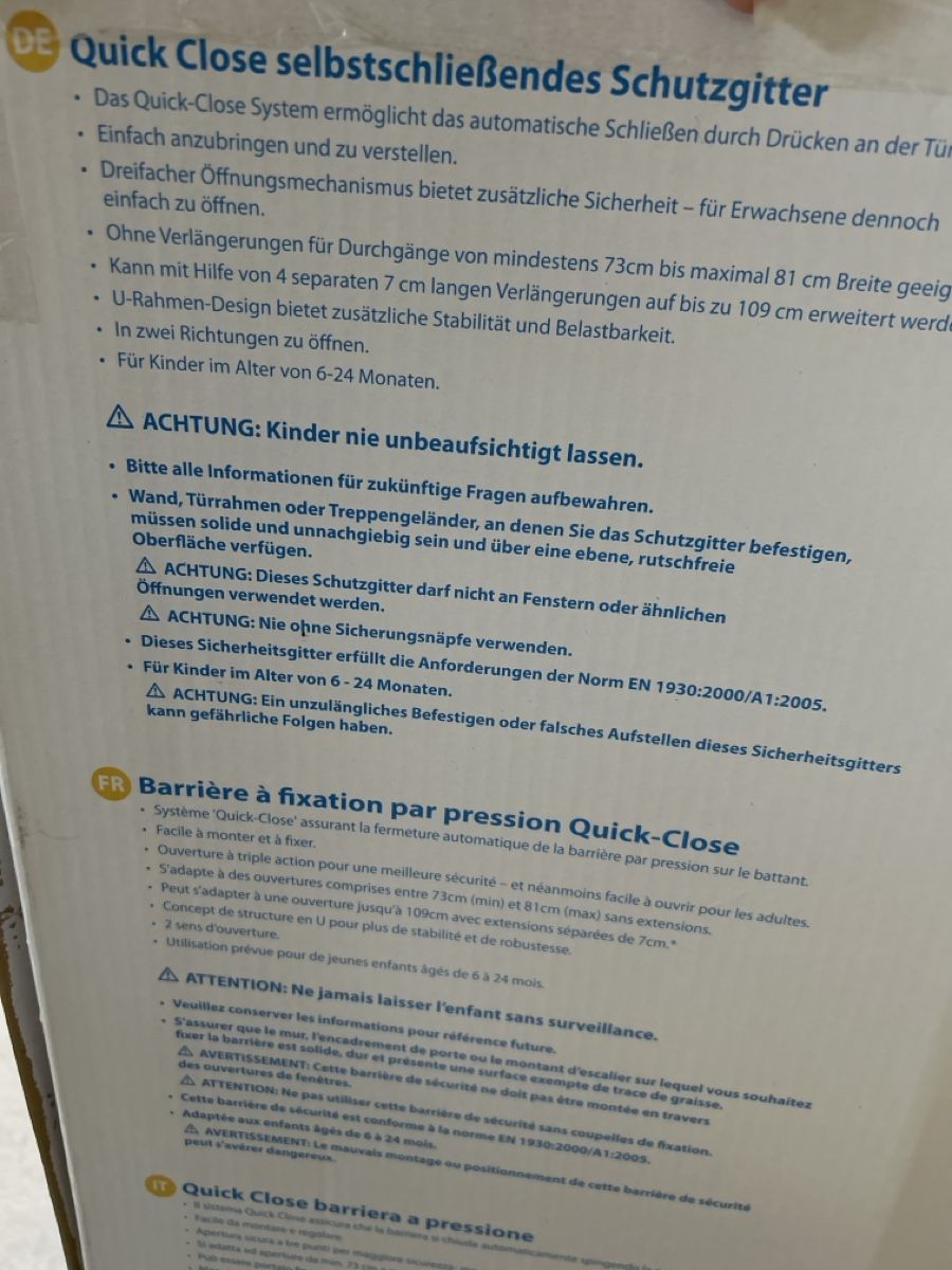 Sicherheit: Safety Quick Close Schutzgitter – Gebraucht aus Lostorf von Venice16 1