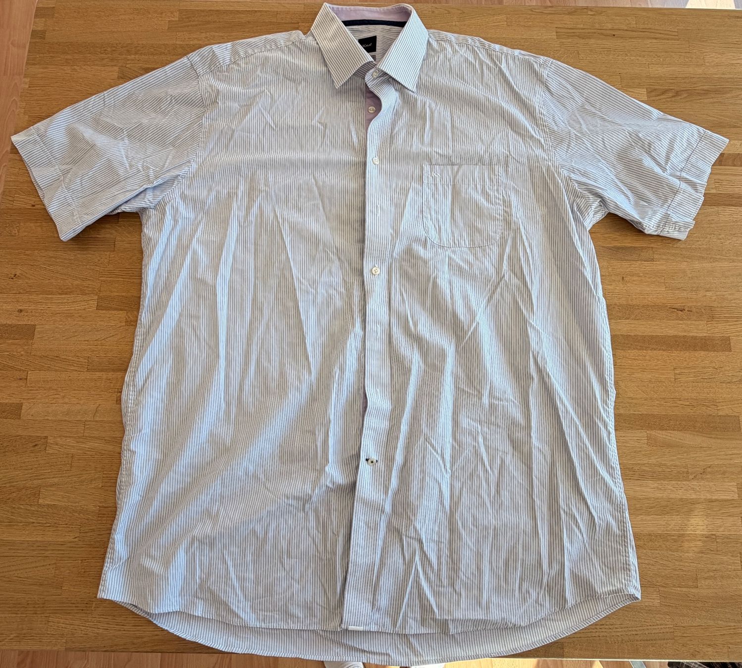 Camicie: Hemd - KAUF Kurzarm grau Regular Fit Gr. 46 – Usato da Winterthur venduto da Secondhand-Family