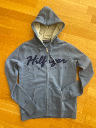 Original TOMMY HILFIGER Damen Sweatjacke, blau