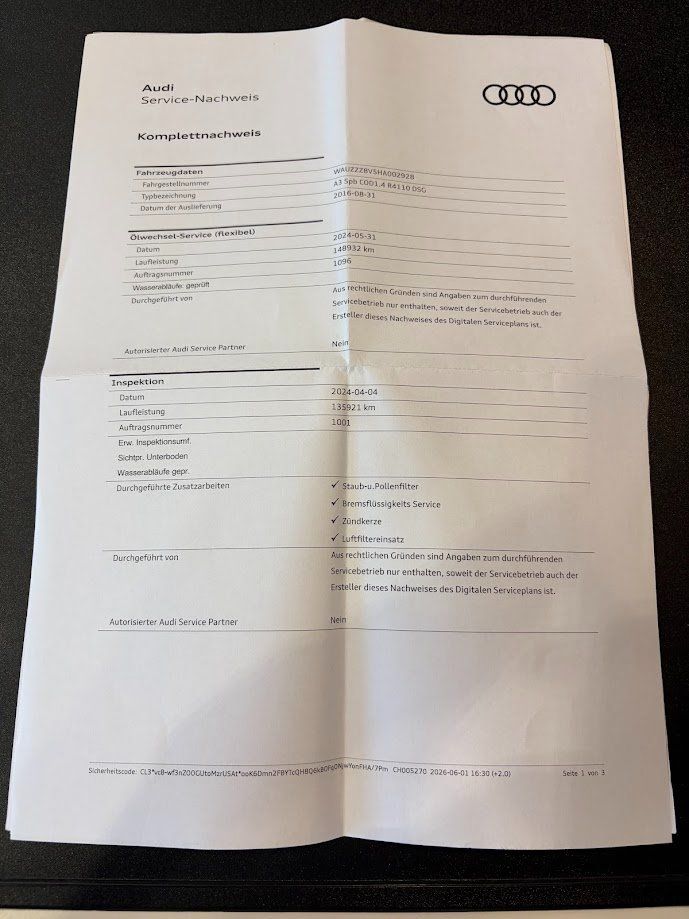 Audi Automobili: Audi A3/1.4 TFSI/150PS/Automat/Frontantrieb – Usato da Wittenbach venduto da rommel33 9