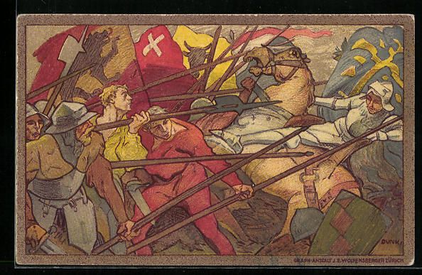 Cartoline postali: Schweizer Bundesfeier 1911, Szene einer  – Usato da Berlin venduto da bartko-reher
