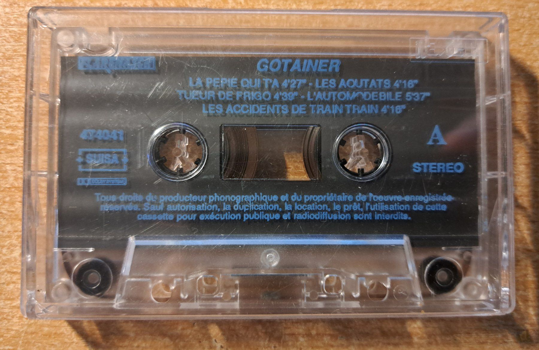 Musicassette: 1 cassette audio de Gotainer – Usato da Cernier venduto da Poussetofiol