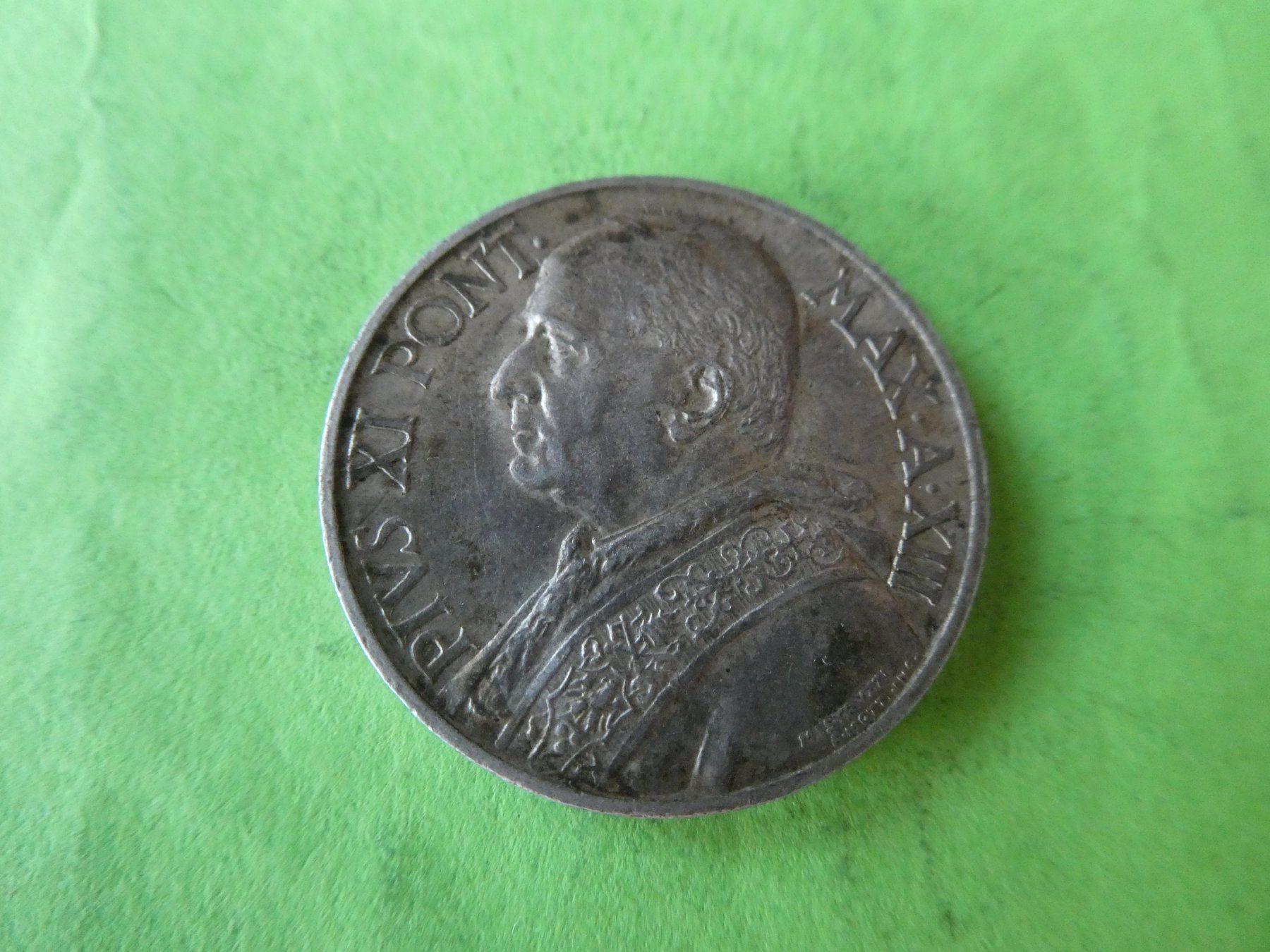 Tutti le monete: Vatikan 1934, 10 Lire - Silber – Usato da Hinterforst venduto da Rohusri 1