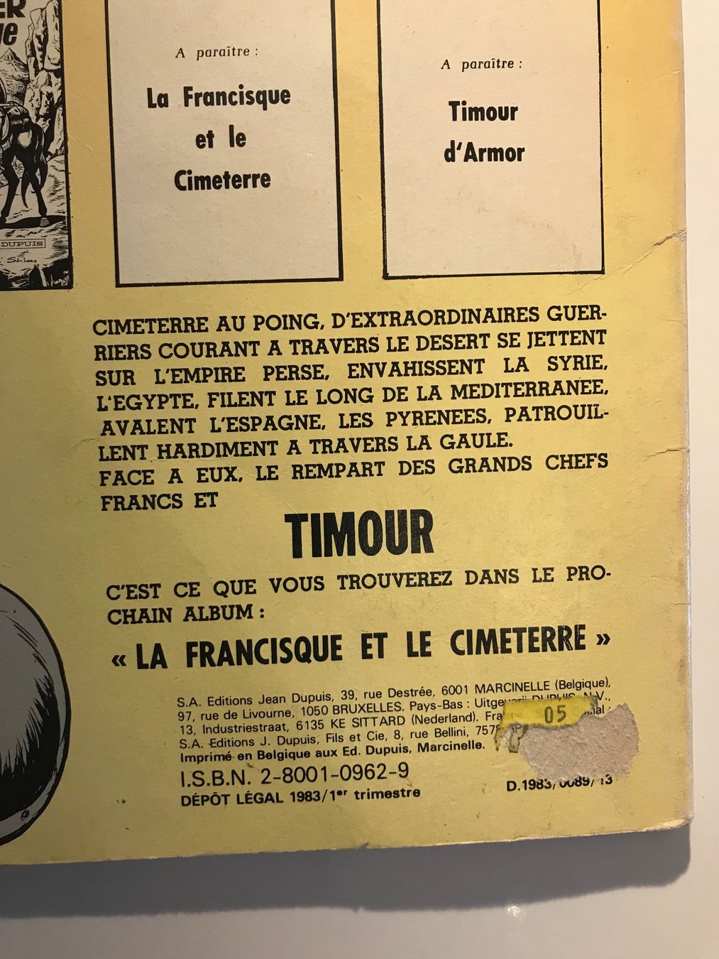 Fumetti: Les Timours - Le cavalier sans visage – Usato da Commugny venduto da Alexnicolas11 5