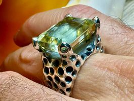 Lemon-Quartz-Solitär – Ein außergewöhnliches Unikat