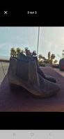 Bottines cuir nubuck gris 38 1x getragen