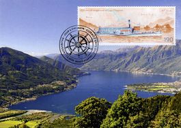 Maximumkarte Schifffahrt Lago Maggiore - Magadino-Becken