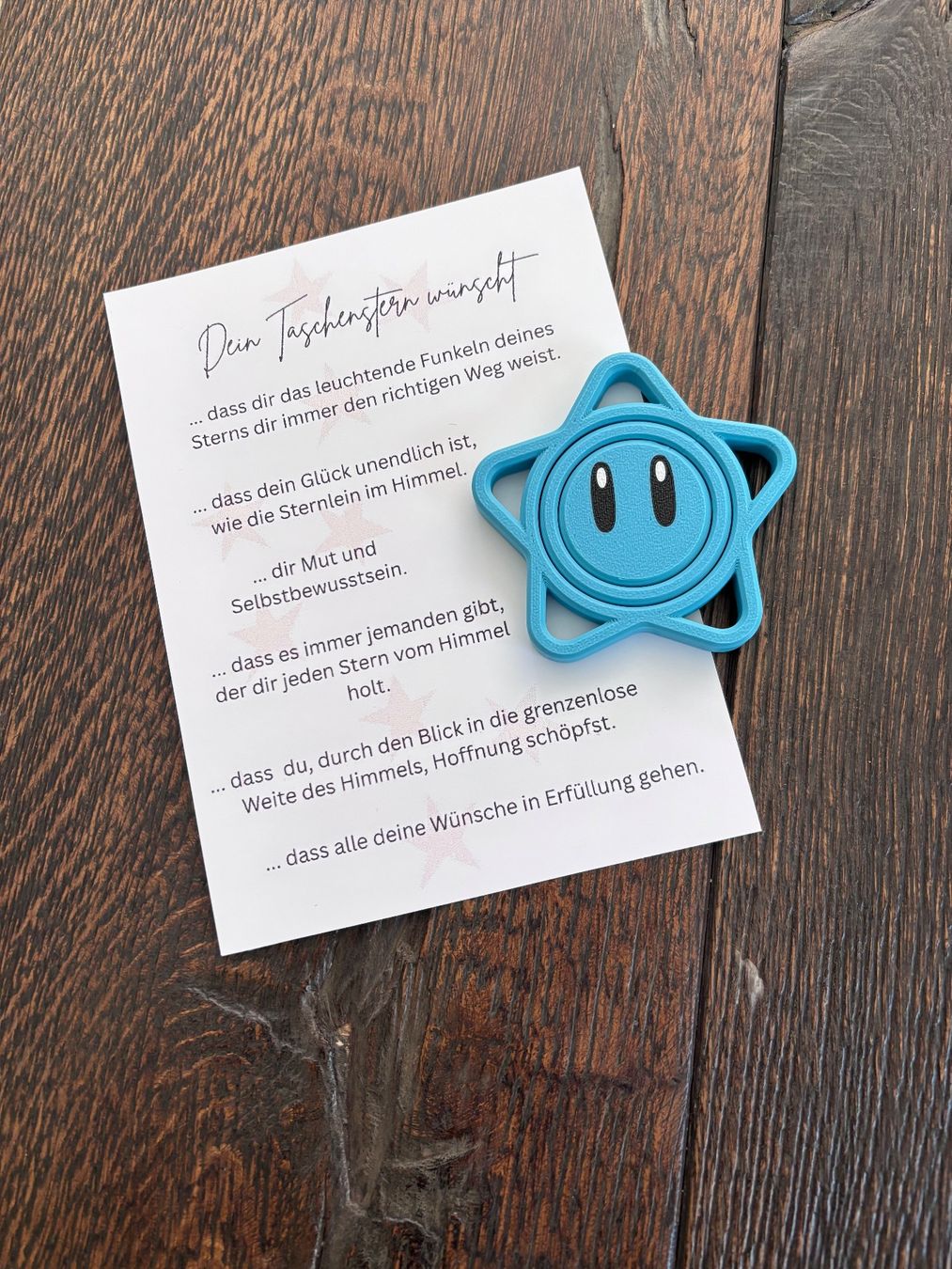 Cartes: Taschenstern mit Spruch – Neuf (Voir description) à St. Niklaus VS par loumonrohandmade