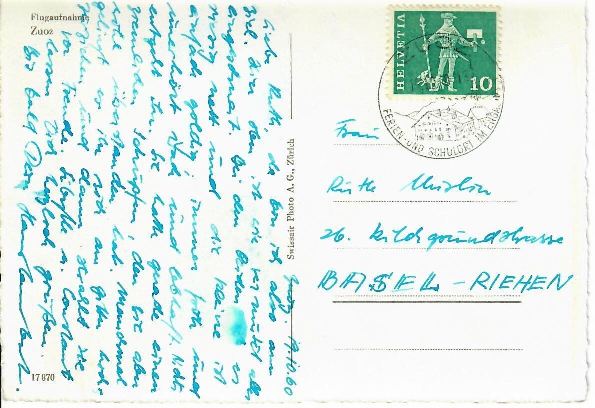 Cartes postales: Flugaufnahme Zuoz – D'occasion à Hochdorf par Ziegel-16 1