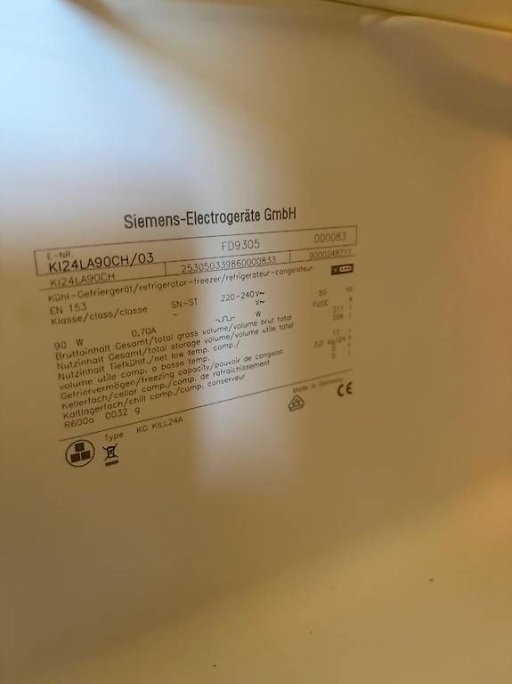 Kühlschrank: Siemens Einbaukühlschrank – Gebraucht aus Hütten von osc_p78k 1