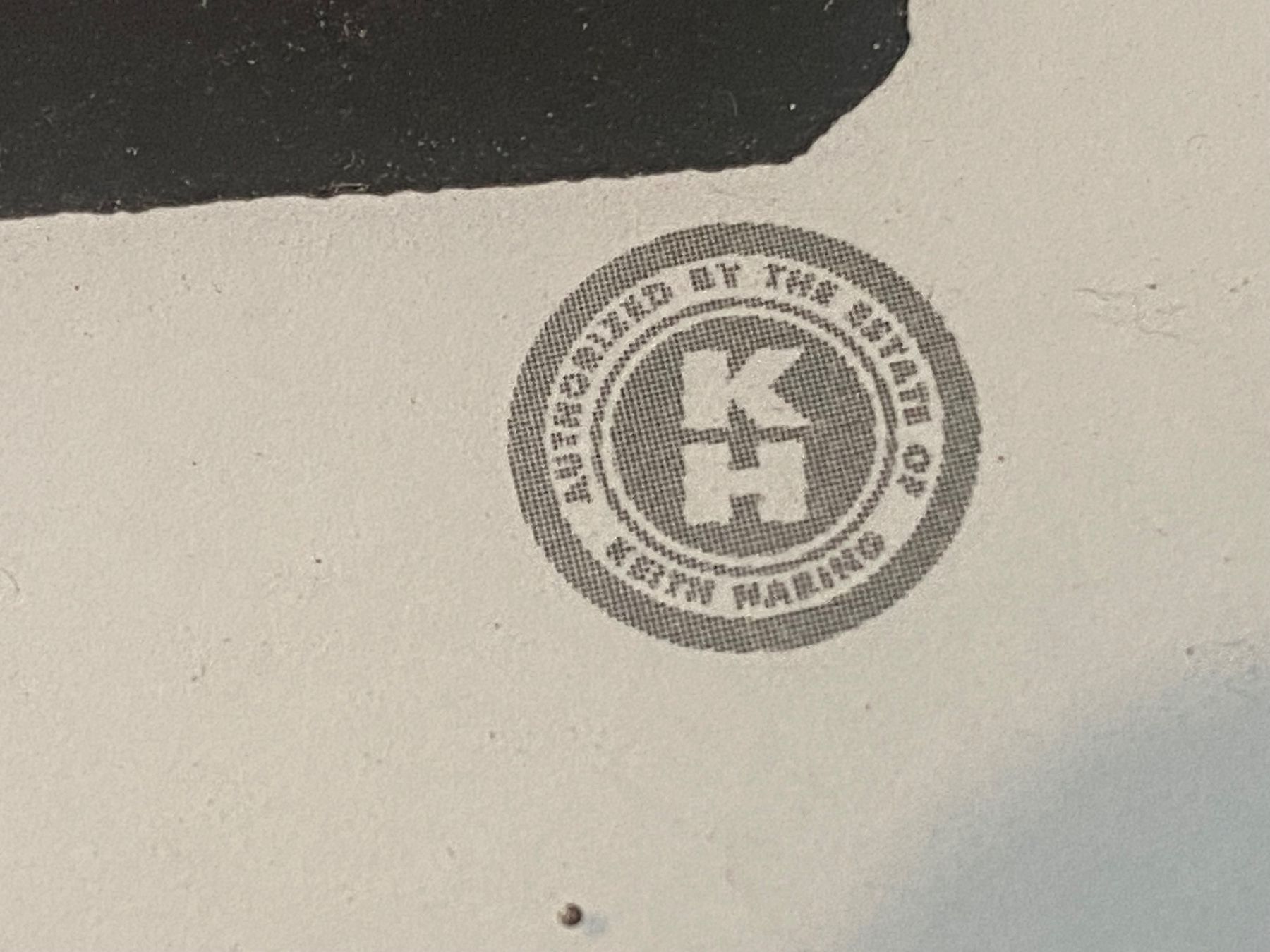 Foto & Immagini: Plakat Keith Haring 1991 mit bemaltem Rahmen – Usato da solothurn venduto da soko75 1