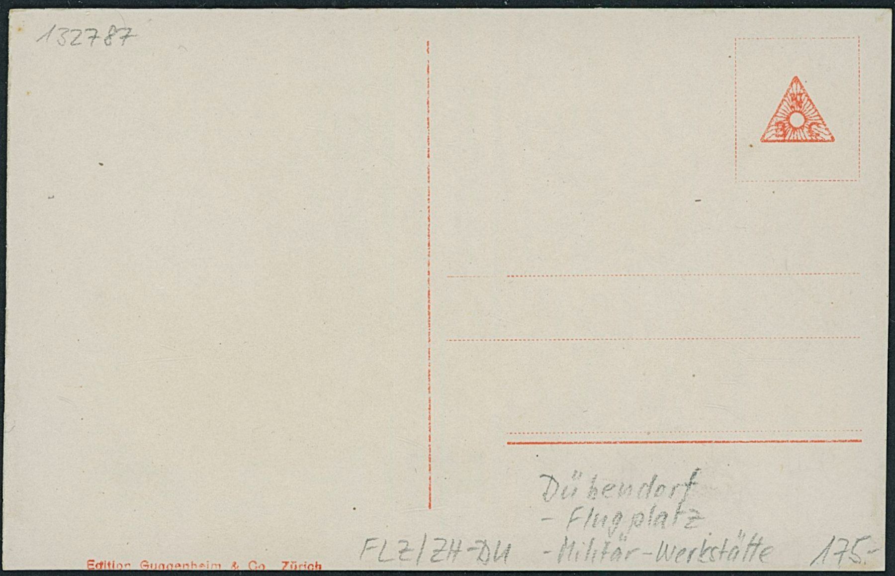 Ansichtskarten: ZH Dübendorf - Flugplatz - Flugzeug - Militär – Neu (gemäss Beschreibung) aus Schindellegi von leecollect 1