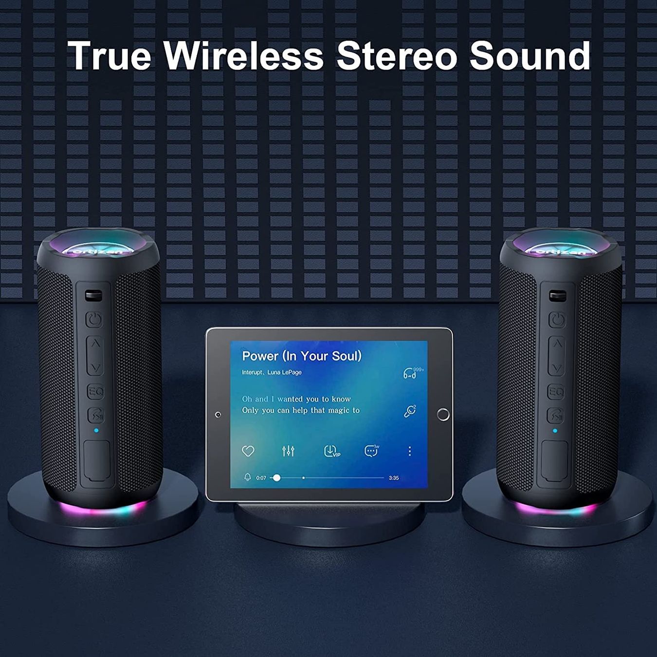 Casse acustiche: Bluetooth Lautsprecher mit Licht LED Effekte 30h Akku Stereo – Nuovo e nell'imballaggio originale da Hundwil venduto da pak_b5sl 2
