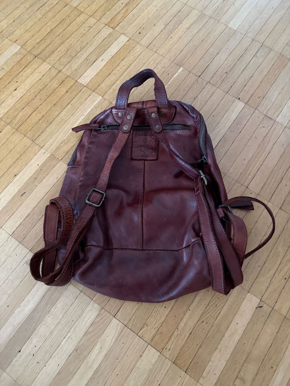 Zaini: Harbour Leder Rucksack braun – Usato da Zürich venduto da congenium 1